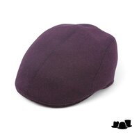 wigens ivy modern flat cap woolmix bordeaux