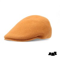 kangol flatcap 507 seamless wool rustic caramel
