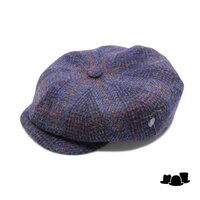 city sport ballonpet 301 harris tweed blok ruit blauw