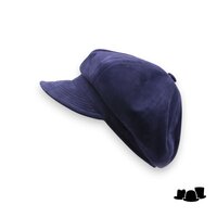 alfonso deste ballonpet berrettone suede navy