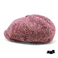 alfonso deste kyoto newsboy cap scheerwol visgraat bordeaux