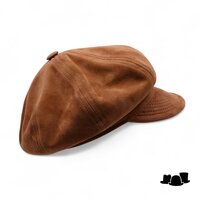 alfonso deste ballonpet berrettone suede tan