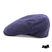 alfonso deste ivy pet ionio wol en cashmere mix check grijs blauw