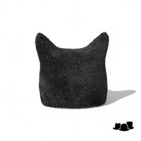 kangol pointed beanie faux fur black