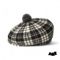 kangol new heritage flat cap wolmix black and grey