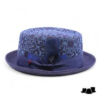 alfonso deste pork pie graphic jeans