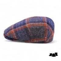 alfonso deste ivy pet ionio harris tweed ruit blauw terracotta