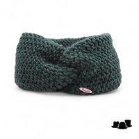 bronte haarband camille knitted wolmix bottle green