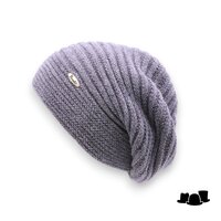 bronte muts faraona alpaca wolmix dubbelgebreid mid grey