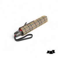 knirps paraplu t200 medium duomatic check beige