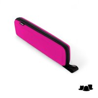 knirps paraplu x4u ultra light slim manual with case neon pink