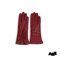 caridei dameshandschoen nappa leather carlisha red