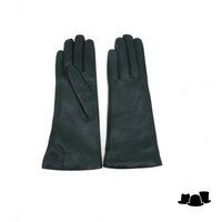 caridei lange dameshandschoenen cecile leather pinhole groen