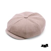 alfonso deste kyoto newsboy cap wol mix en suede visgraat naturel