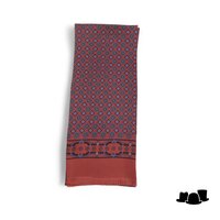 city sport choker sjaal zijde rood