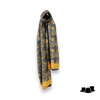 city sport sjaal zijde wol facade oker