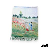 onkar painting sjaal wolmix the poppy field near argenteuil