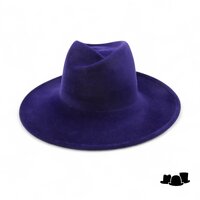weba hats fedora 1274 velourvilt marine blauw