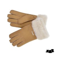 seeberger handschoenen lammy camel off white