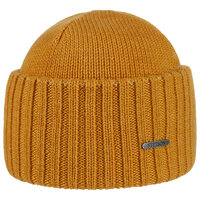 stetson beanie northport merino wool knit ochre