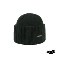stetson beanie northport merino wool knit forest green