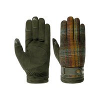 stetson handschoenen conductive goat suede wool olive