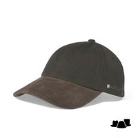hatland baseball cap duncan waxed cotton brown