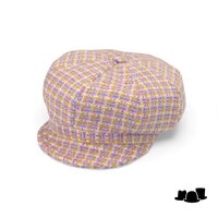 fiebig dames ballonpet harris tweed pastel colours