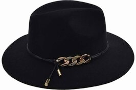 seeberger fedora wolvilt chain black