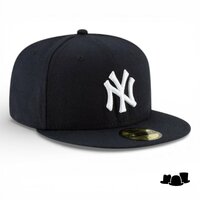 new era fitted baseball cap 59fifty new york yankees navy wit