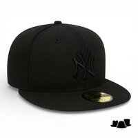 new era fitted baseball cap 59fifty new york yankees black black