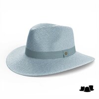 house of ord summer fedora serenity flexiband seafoam and white