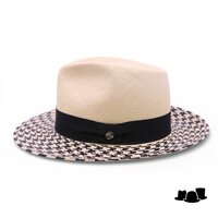 vintimilla fedora klassiek panama pied de poule