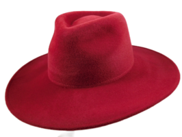 weba hats fedora 9100 velourvilt tizian rood
