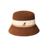kangol bucket hat bermuda stripe mahogany