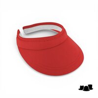 fiebig zonneklep beugel katoen rood