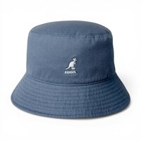 kangol bucket hat washed cotton denim blue