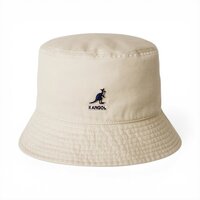 kangol bucket hat washed cotton khaki 