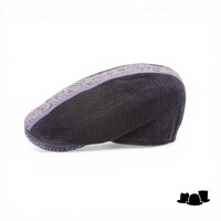 jos van dijck ivy pet corduroy zwart streep visgraat