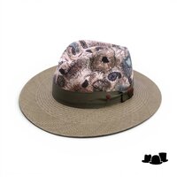 alfonso deste fedora morris panama and linnen paisley green