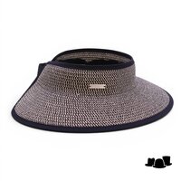 seeberger visor paperbraid naturel zwart