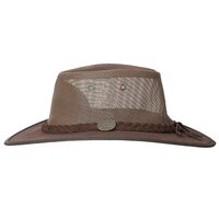 barmah foldaway cooler brown cattle leather mesh brown 