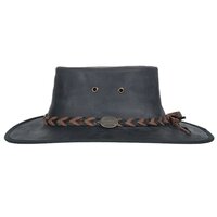 barmah bronco 2tone band leather black 