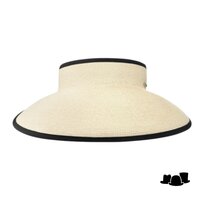 bronte zonneklep butterfly cellulose naturel en zwart