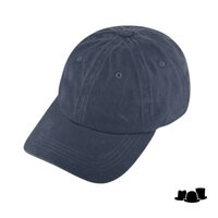 fiebig baseballcap gewassen katoen navy