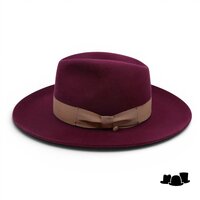 jos van dijck fedora rho brede rand bordeaux