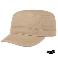 stetson army cap gosper cotton beige