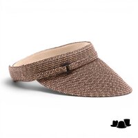 jos van dijck visor paperbraid dora beige en zwart