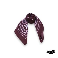 onkar neckerchief paisley chocoladebruin