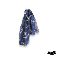 zomer sjaal viscose ancors dark blue 